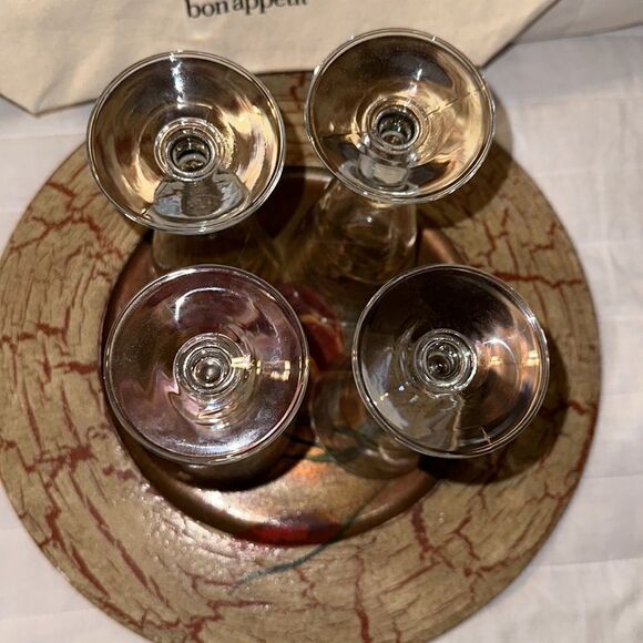 Princess House set of 4 Finely Crafted Crystal Glasses - Picture 6 of 16